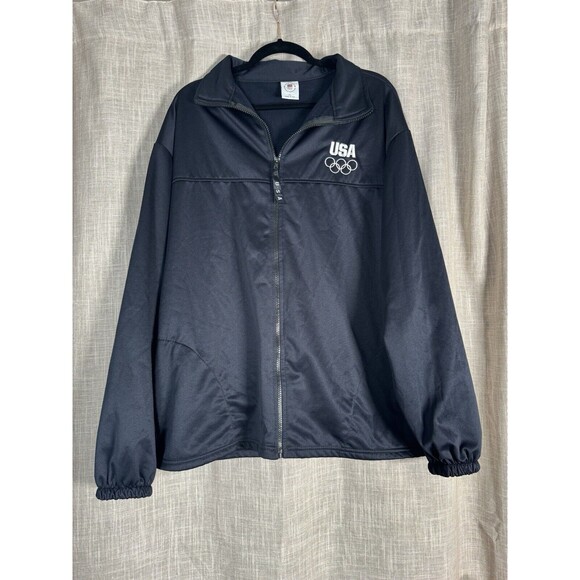 Team USA Olympic Committee Warm Up Track Jacket‎ Size XXL Full Zip - Picture 3 of 12